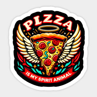 My Pizza Is my Spirit Animal Funny pizza lover Sticker